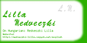 lilla medveczki business card